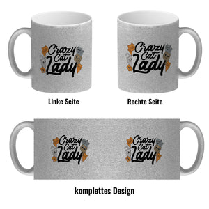 Katzen Kaffeebecher Crazy Cat Lady