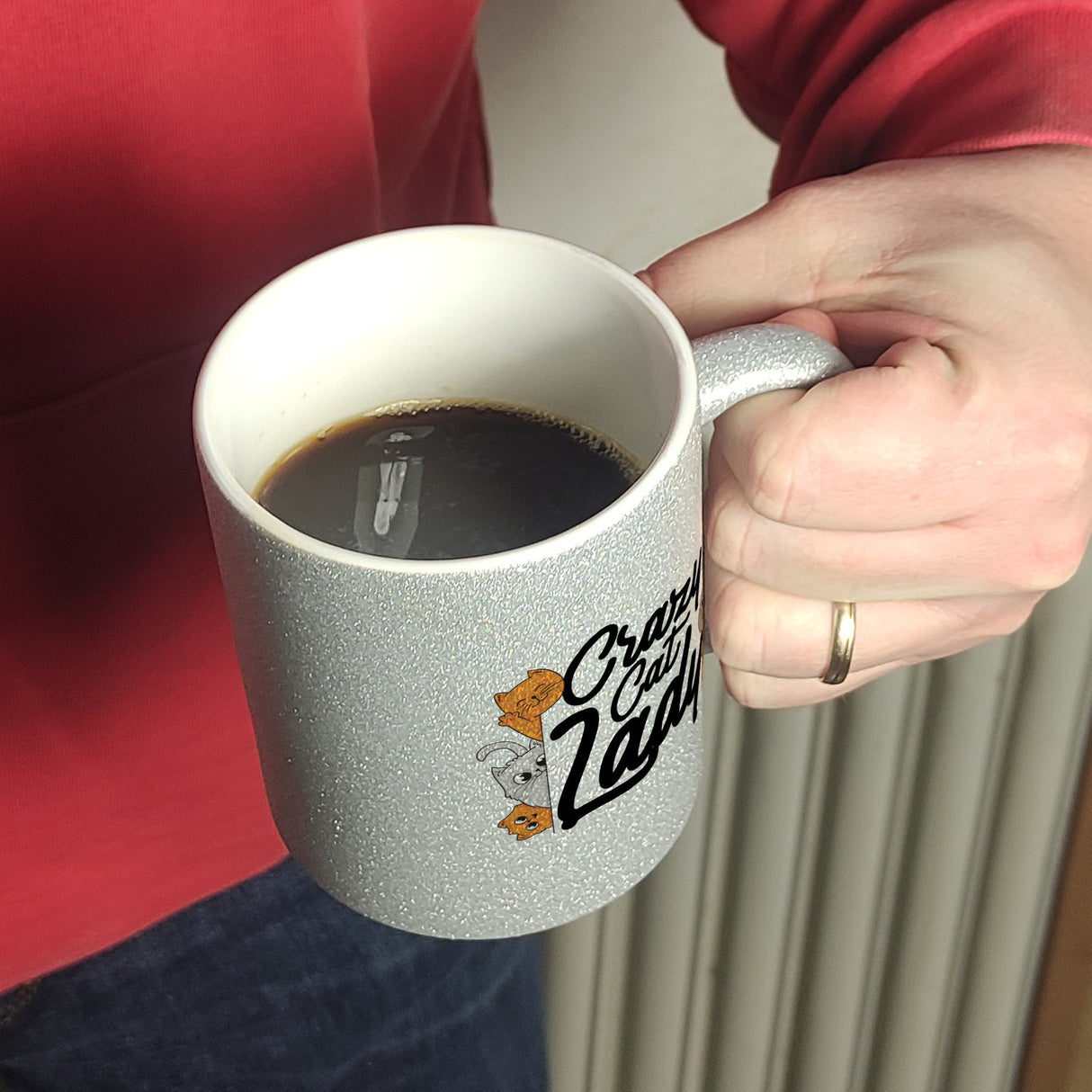 Katzen Kaffeebecher Crazy Cat Lady