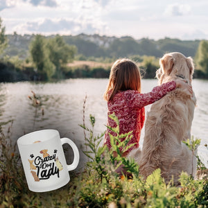 Hunde Kaffeebecher Crazy Dog Lady für Hundeliebhaber