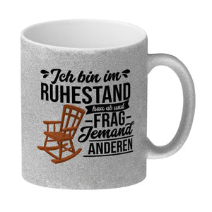 Rente Kaffeebecher mit Spruch für Rentner Ich bin im Ruhestand hau ab