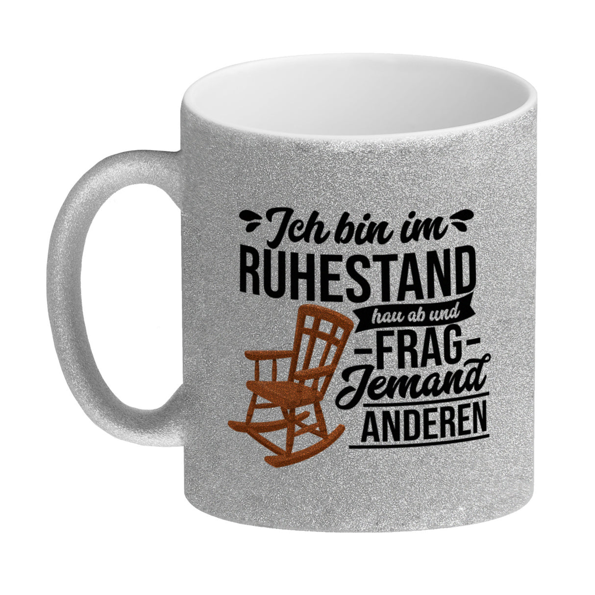 Rente Kaffeebecher mit Spruch für Rentner Ich bin im Ruhestand hau ab