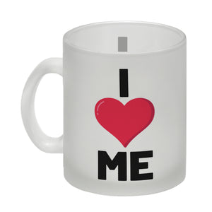 I love me Herz Kaffeebecher für Selbstverliebte