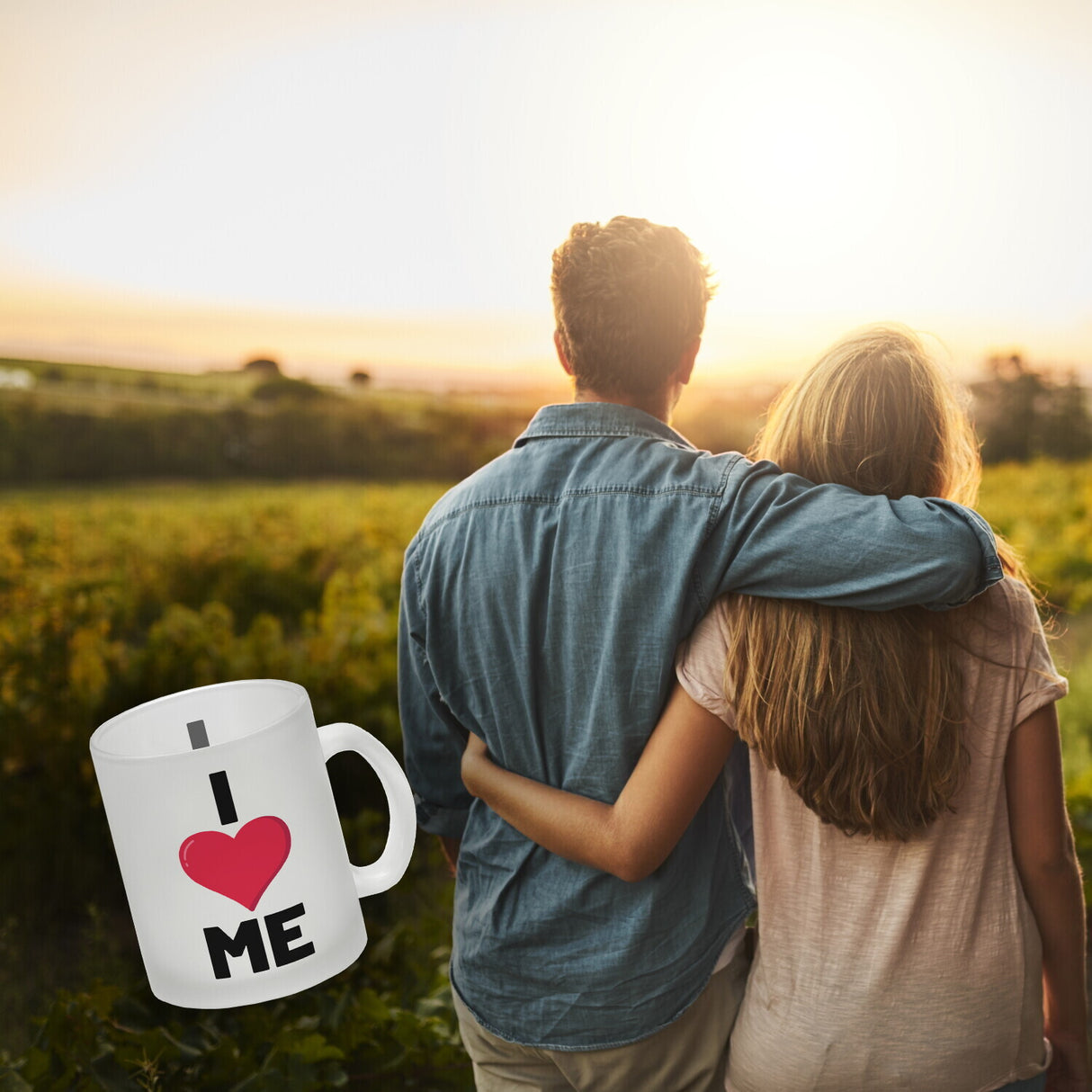 I love me Herz Kaffeebecher für Selbstverliebte