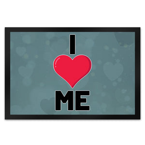 I love me Herz Fußmatte in 35x50 cm für Selbstverliebte