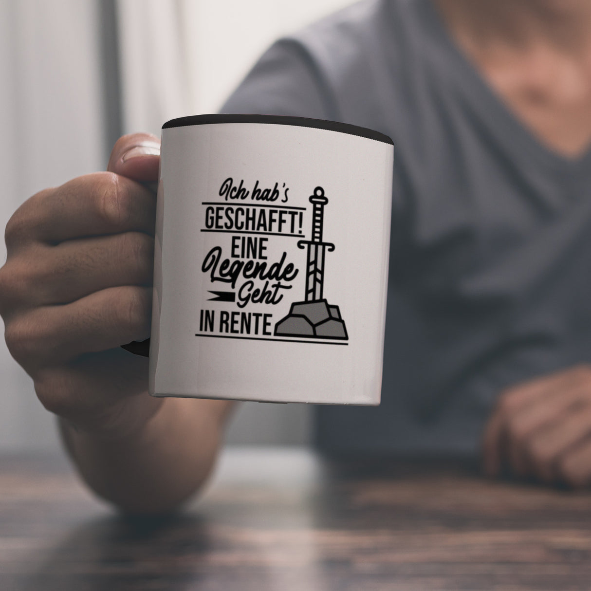 Rentner Kaffeebecher Ich habs geschafft Eine Legende geht in Rente