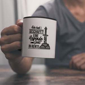 Rentner Kaffeebecher Ich habs geschafft Eine Legende geht in Rente
