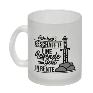 Rentner Kaffeebecher Ich habs geschafft Eine Legende geht in Rente