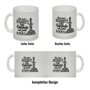Rentner Kaffeebecher Ich habs geschafft Eine Legende geht in Rente