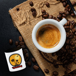 Ich bin Urlaubsreif Kaffeebecher mit Palmen