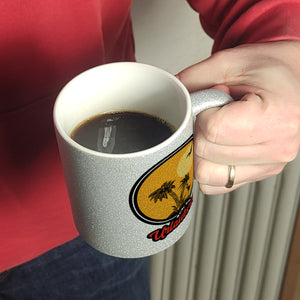 Ich bin Urlaubsreif Kaffeebecher mit Palmen