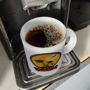 Ich bin Urlaubsreif Kaffeebecher mit Palmen