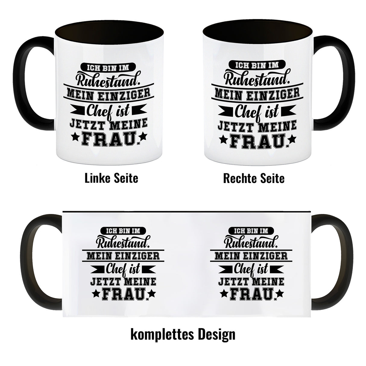 Rente Kaffeebecher eine lustige Tasse für den Kaffee am Morgen