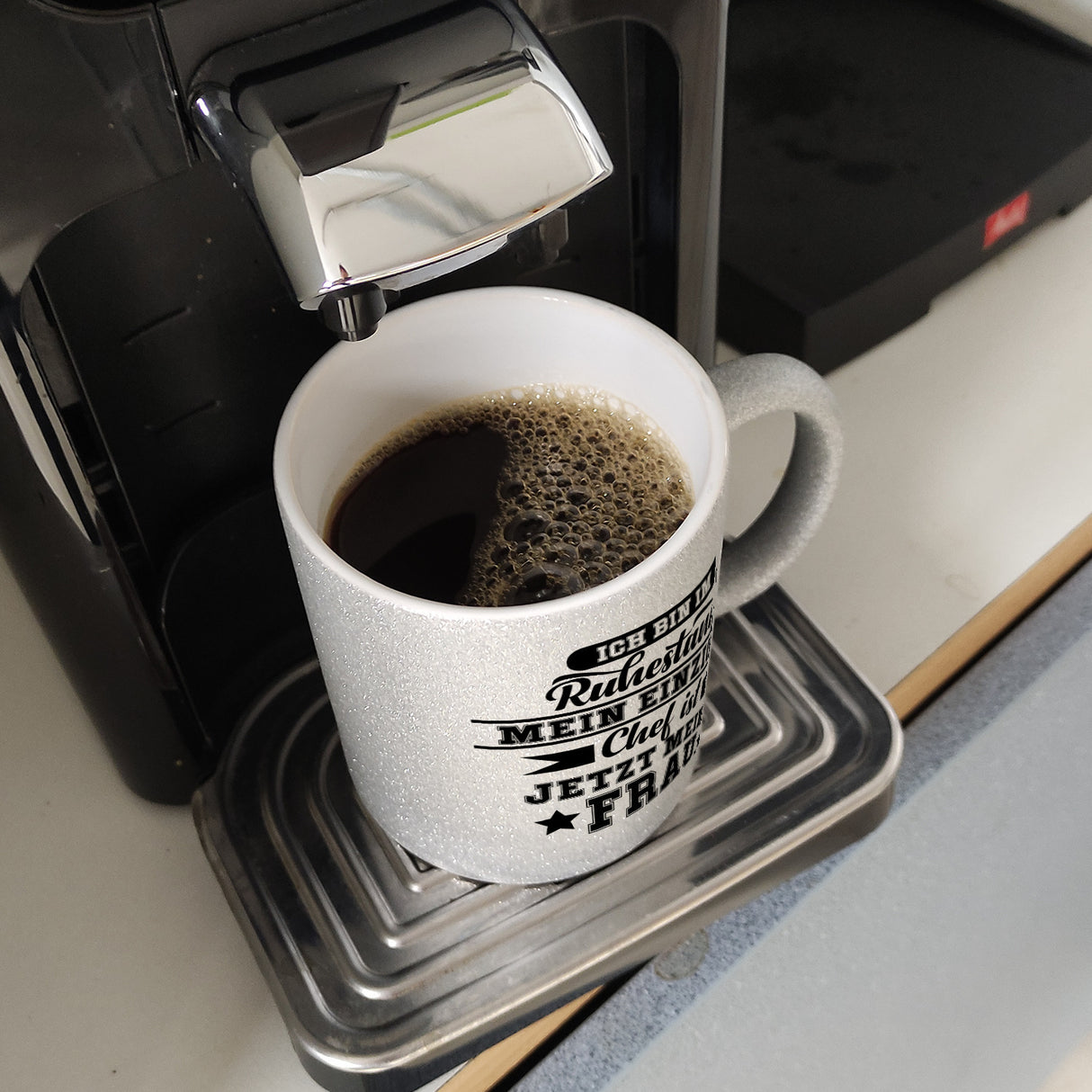 Rente Kaffeebecher eine lustige Tasse für den Kaffee am Morgen