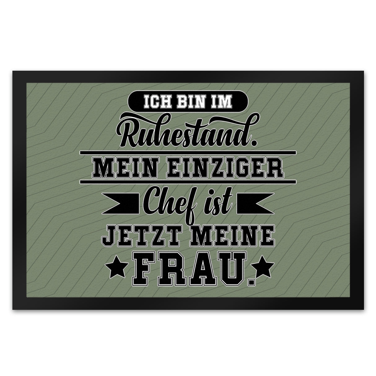 Rente Fußmatte in 35x50 cm ein dekorativer Fußabtreter für deine Wohnungstür