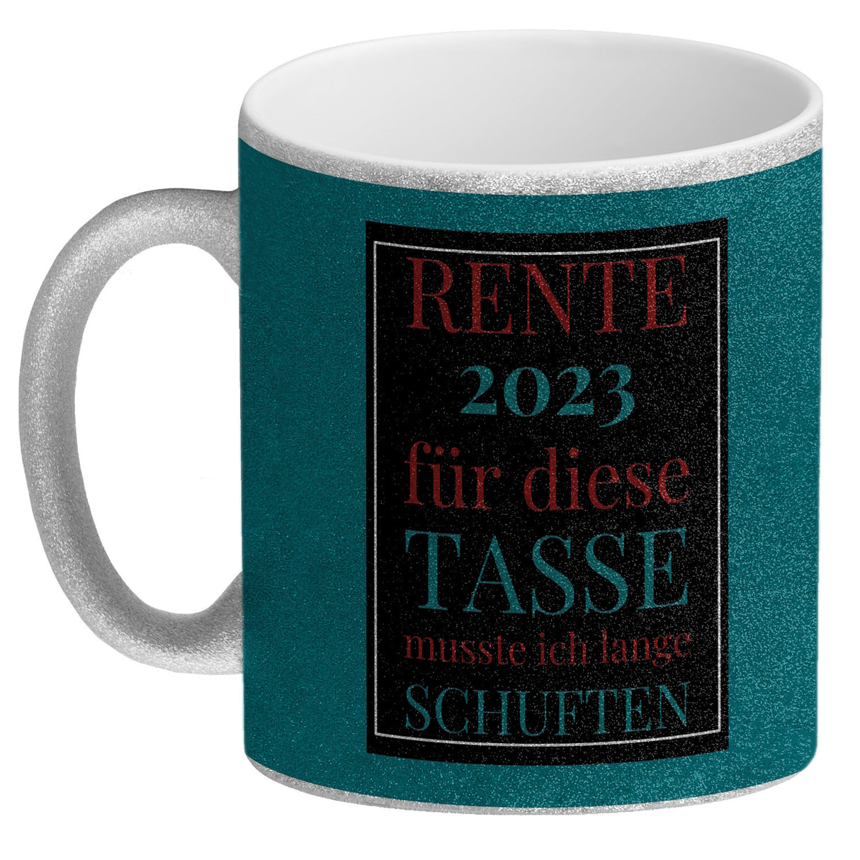 Rente 2023 Kaffeebecher eine bunte Tasse für Rentner