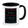 Rente 2024 Kaffeebecher eine bunte Tasse für Rentner