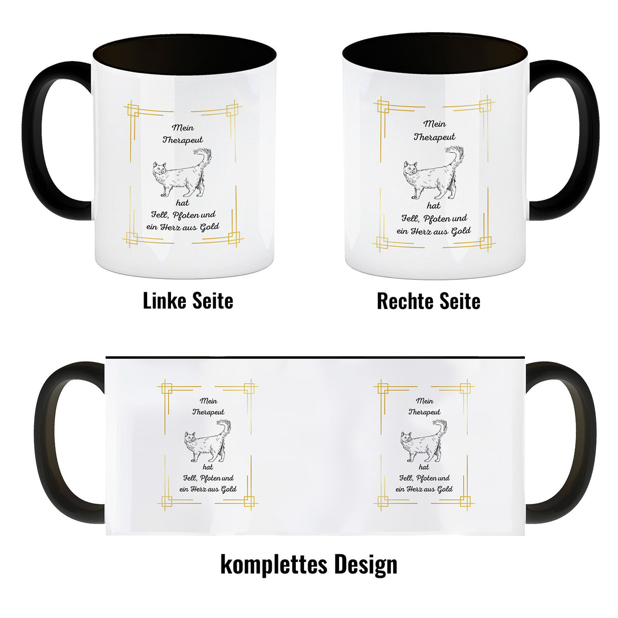 Katze Kaffeebecher eine bunte Tasse für Tierliebhaber
