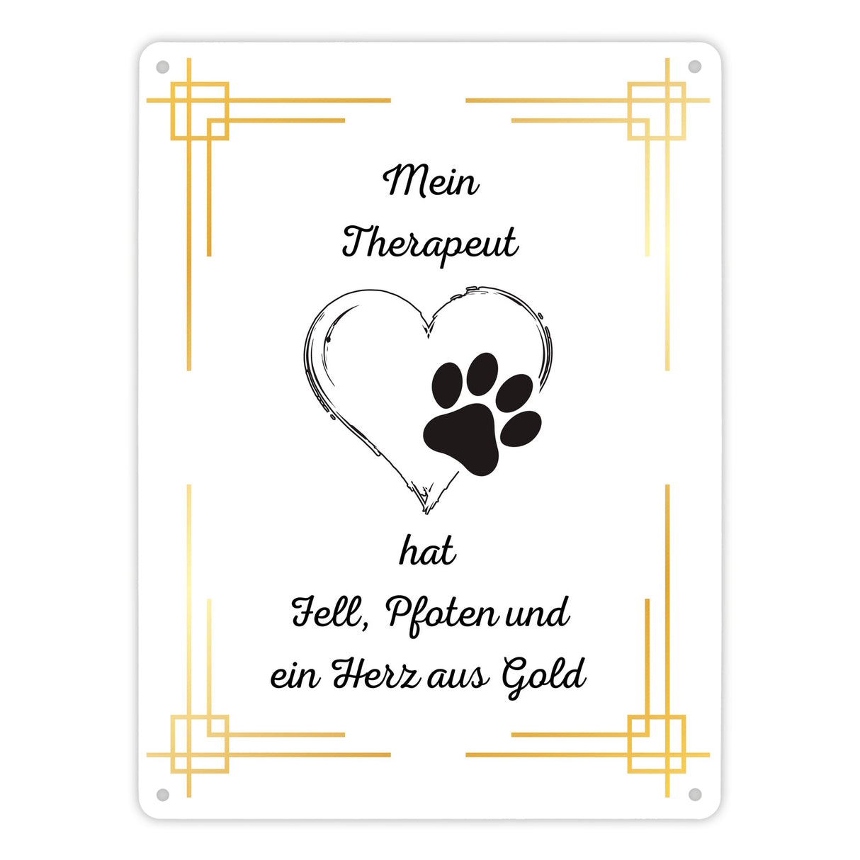 Hund Metallschild in 15x20 cm ein dekoratives Blechschild für Tierliebhaber