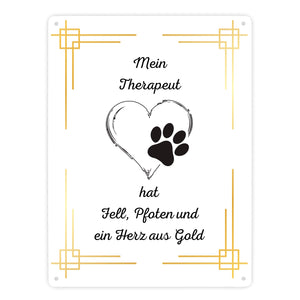 Hund Metallschild in 15x20 cm ein dekoratives Blechschild für Tierliebhaber