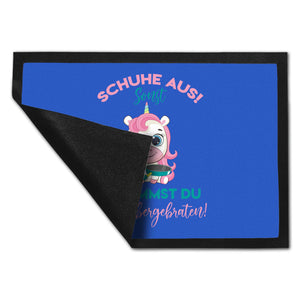 Schuhe aus Einhorn Fußmatte in 35x50 cm Du bekommst eine Übergebraten in lila
