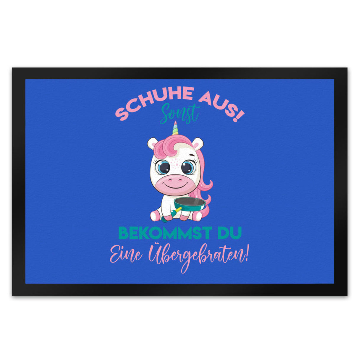 Schuhe aus Einhorn Fußmatte in 35x50 cm Du bekommst eine Übergebraten in lila