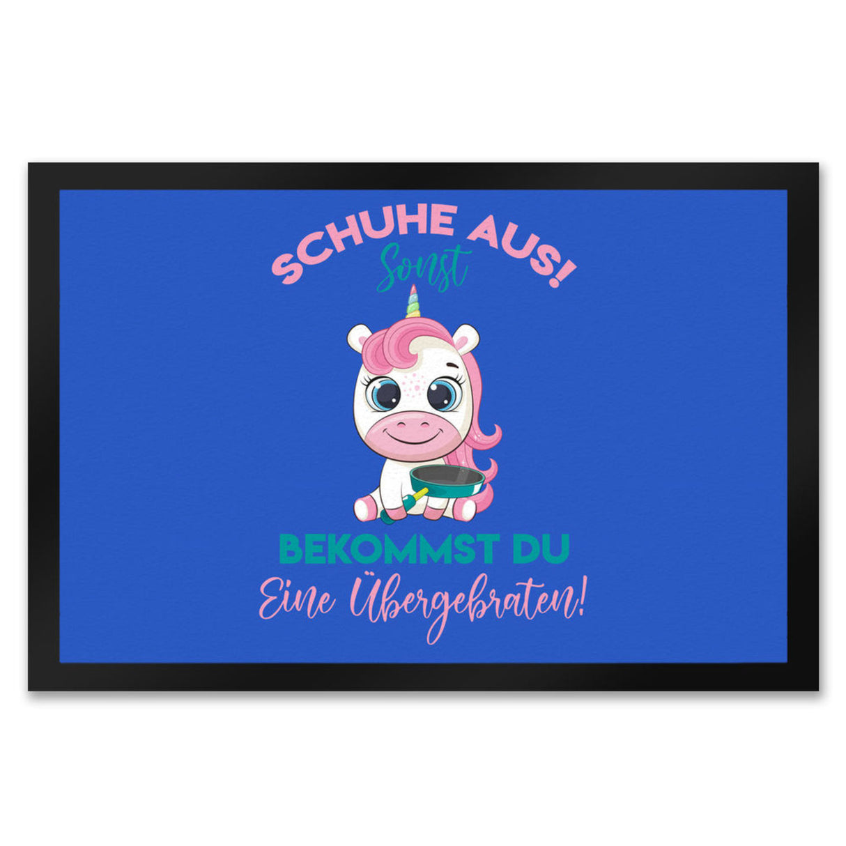 Schuhe aus Einhorn Fußmatte in 35x50 cm Du bekommst eine Übergebraten in lila