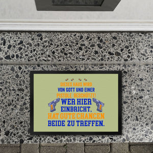 Hausbeschützer Fußmatte in 35x50 cm mit Spruch