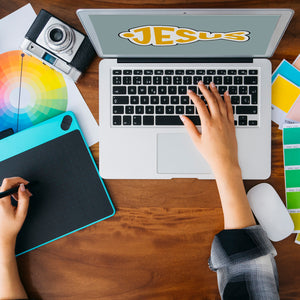 Jesus-Fisch Schlüsselanhänger in dunkelblau zur Konfirmation