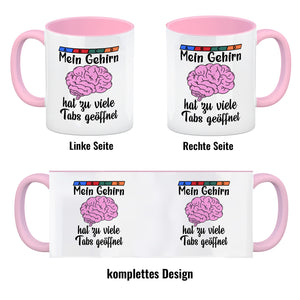 Überforderung Kaffeebecher mit Spruch