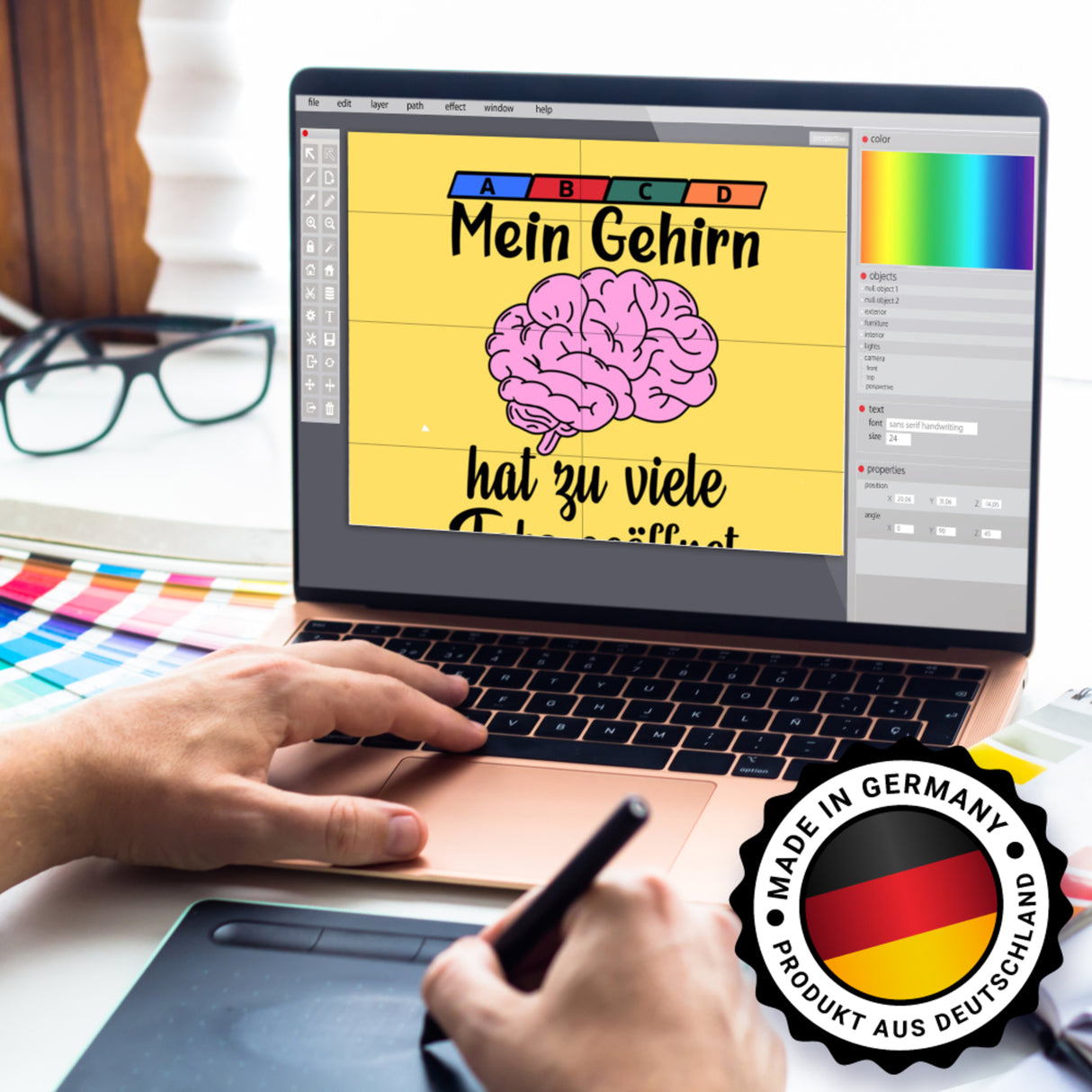 Überforderung Spardose in türkis Mein Gehirn hat zu viele Tabs geöffnet