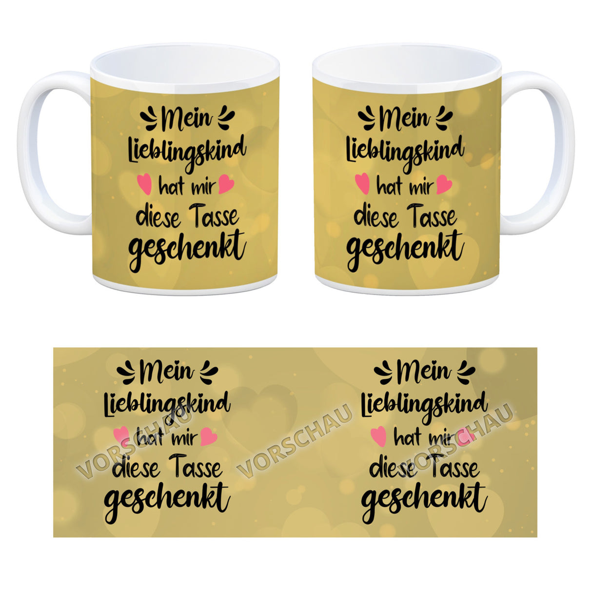 Lieblingskind Kaffeebecher zum Mutter und Vatertag