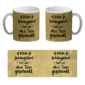 Lieblingskind Kaffeebecher zum Mutter und Vatertag