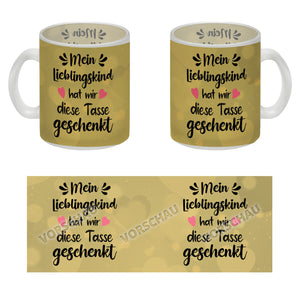 Lieblingskind Kaffeebecher zum Mutter und Vatertag