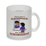 Spiegelbild und Selbstgespräche Kaffeebecher mit Spruch fürs Büro