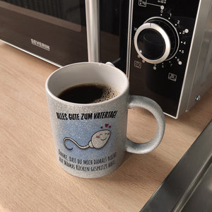 Danke Papa, dass du nicht Kaffeebecher zum Vatertag mit Rücken Spruch