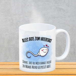 Danke Papa, dass du nicht Kaffeebecher zum Vatertag mit Rücken Spruch