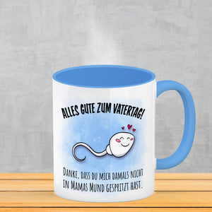 Danke Papa, dass du nicht Kaffeebecher zum Vatertag mit Rücken Spruch