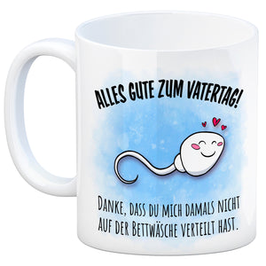 Danke Papa, dass du nicht Kaffeebecher zum Vatertag mit Rücken Spruch