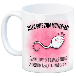 Danke Mama, dass du nicht Kaffeebecher zum Muttertag mit Rücken Spruch