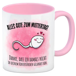 Danke Mama, dass du nicht Kaffeebecher zum Muttertag mit Rücken Spruch