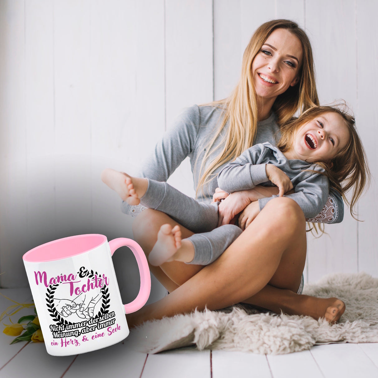 Mama und Tochter - ein Herz & eine Seele Kaffeebecher