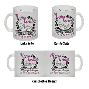Mama und Tochter - ein Herz & eine Seele Kaffeebecher