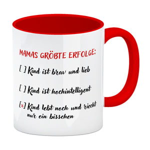 Mamas größte Erfolge in der Erziehung Kaffeebecher zum Muttertag