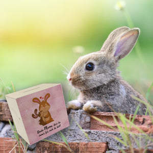 Danke Mama, dass du für mich da bist Spardose mit Hase