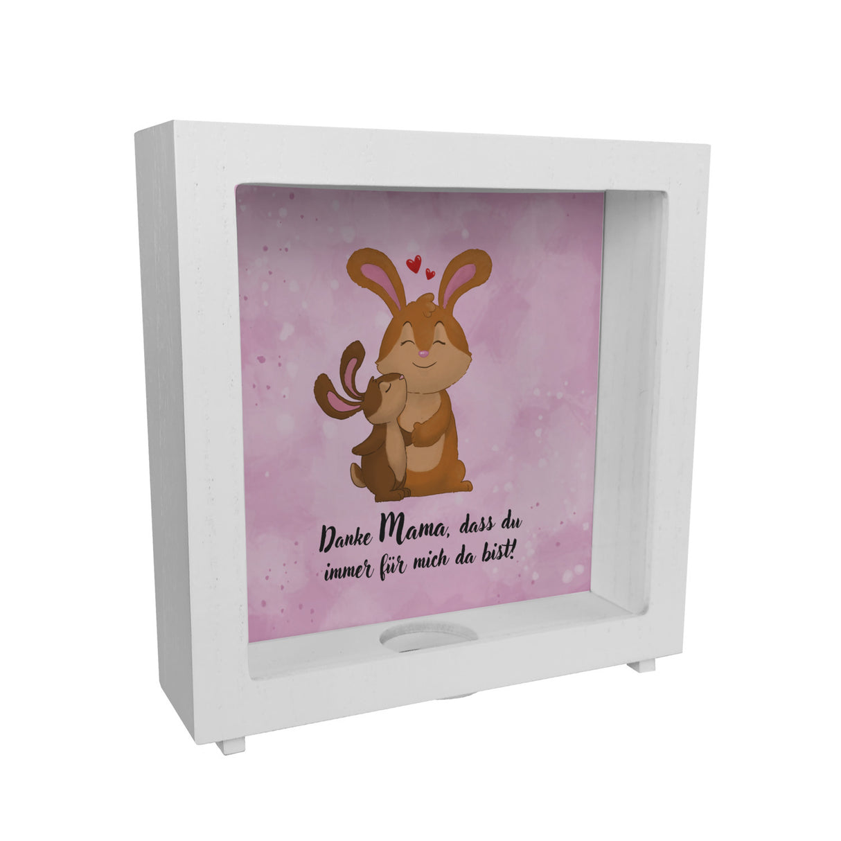 Danke Mama, dass du für mich da bist Spardose mit Hase