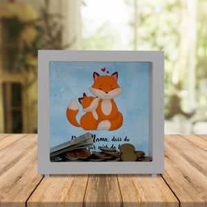 Danke Mama, dass du für mich da bist Spardose mit Fuchs