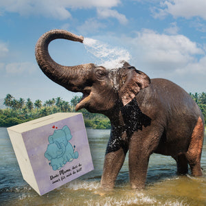 Danke Mama, dass du für mich da bist Spardose mit Elefant