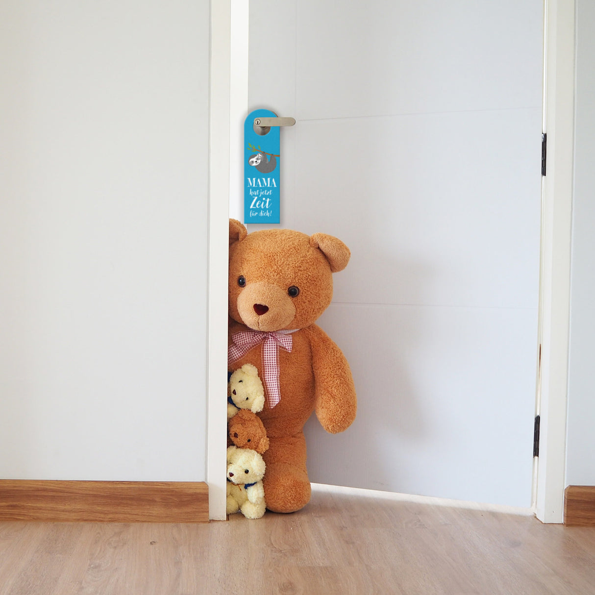 Mama braucht Zeit für sich Türhänger mit Faultier