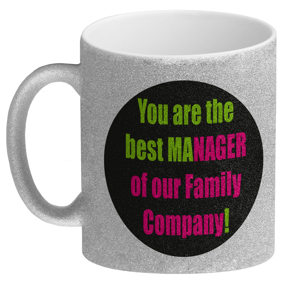 Manager of our Family Kaffeebecher mit Spruch für Mama zum Muttertag