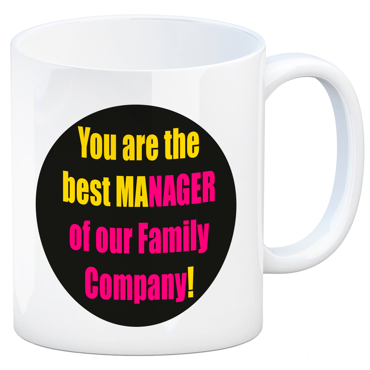 Manager of our Family Kaffeebecher mit Spruch für Mama zum Muttertag